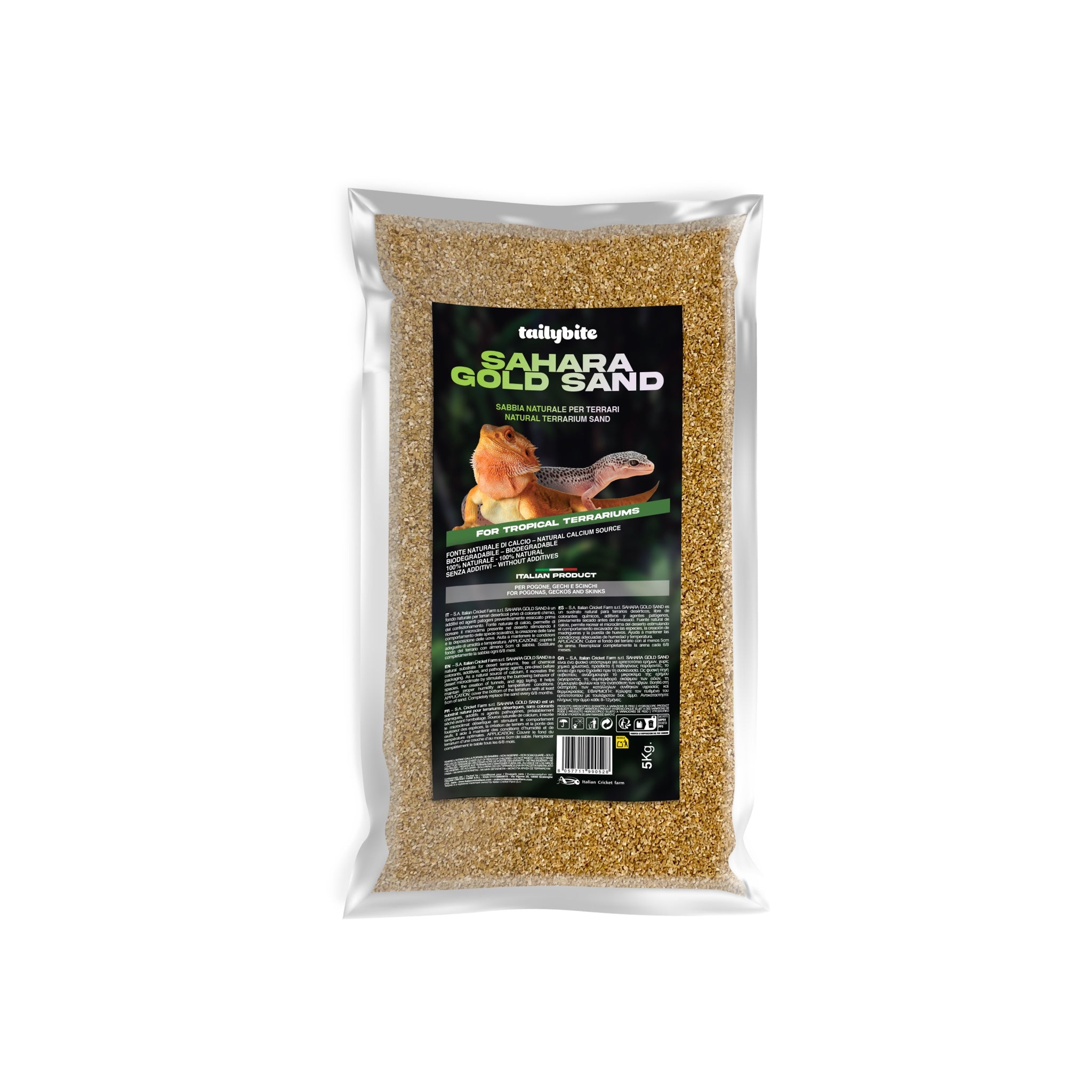 Sabbia Naturale per Terrari