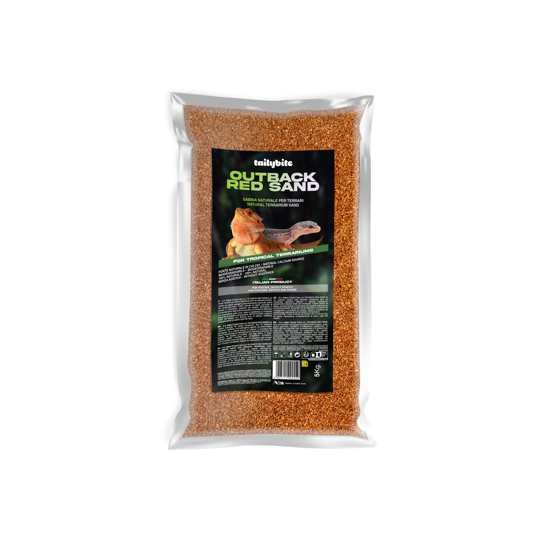 Sabbia Naturale per Terrari